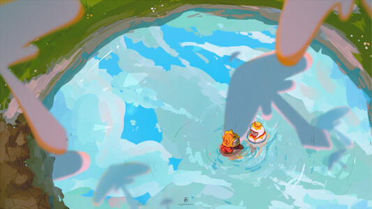 [FANART / OC 2025] Pickin' Rocks - Sky:COTL -