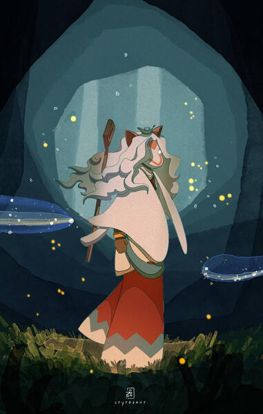 Watercoloured Fullbody (+$17) + Watercoloured background (+$20) = $37