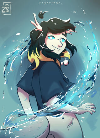 1 Lined Halfbody ($10) + Small Painted Prop ($1) + Abstract Background ($1) = $12